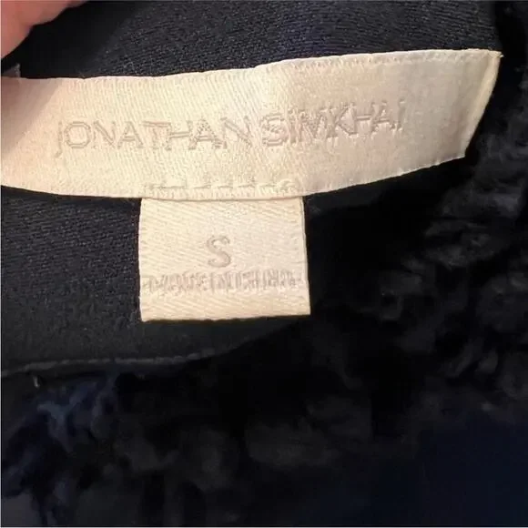 JONATHAN SIMKHAI Turtleneck Fur Top - Picture 5 of 5